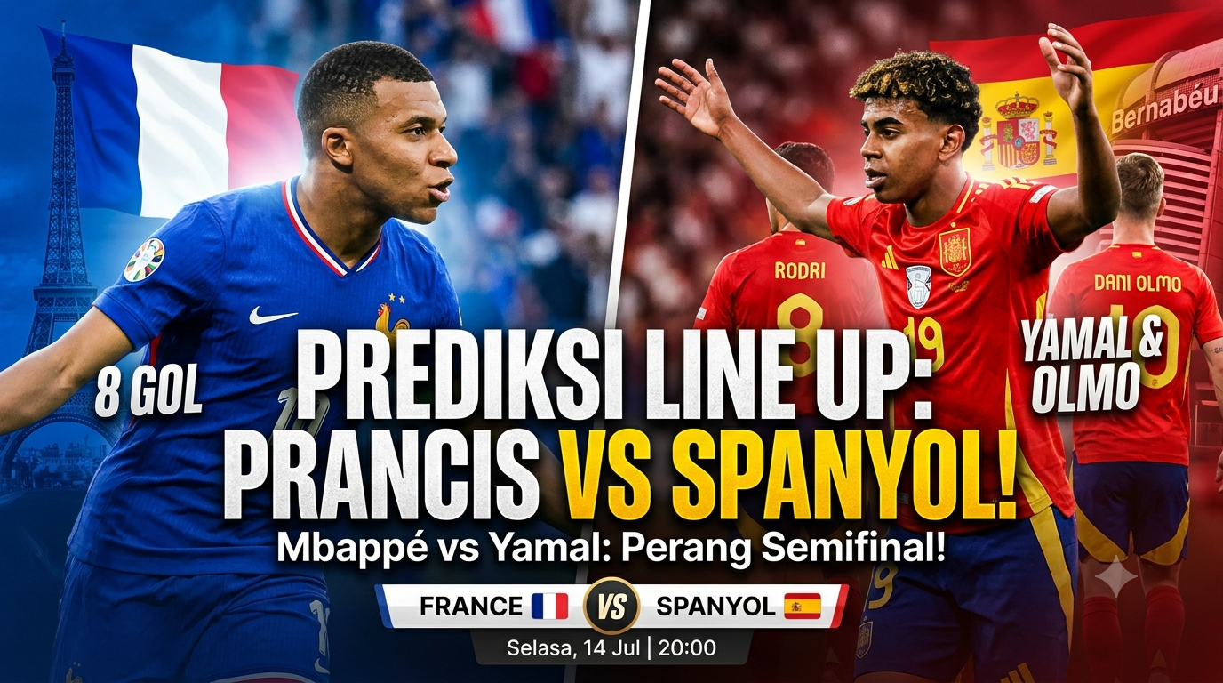 Prediksi Line Up Prancis vs Spanyol: Formasi, Pemain Kunci, dan Strategi Kedua Tim