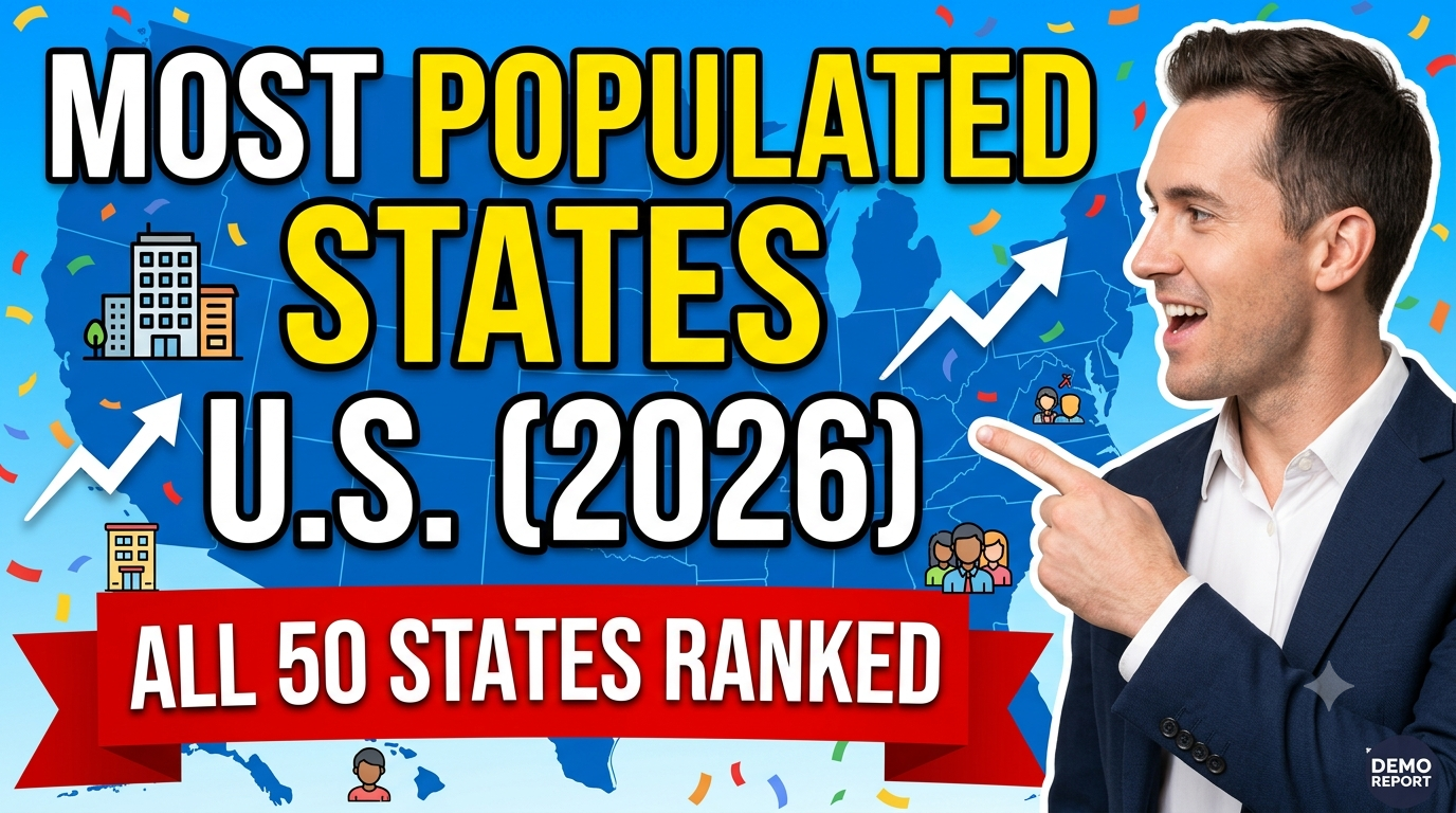 Most Populated States in the U.S. (2026): Ranking All 50 States by Population