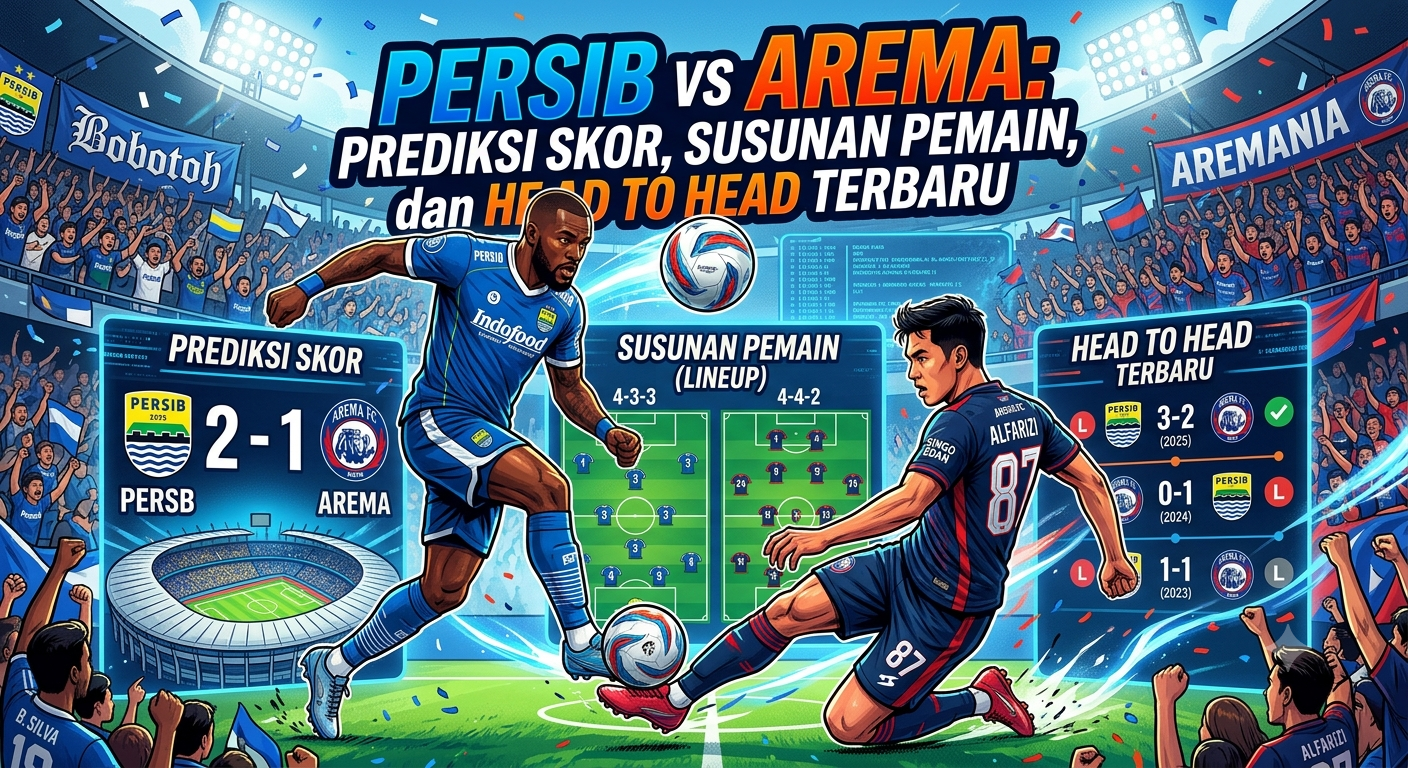 Persib vs Arema: Prediksi Skor, Susunan Pemain, dan Head to Head Terbaru