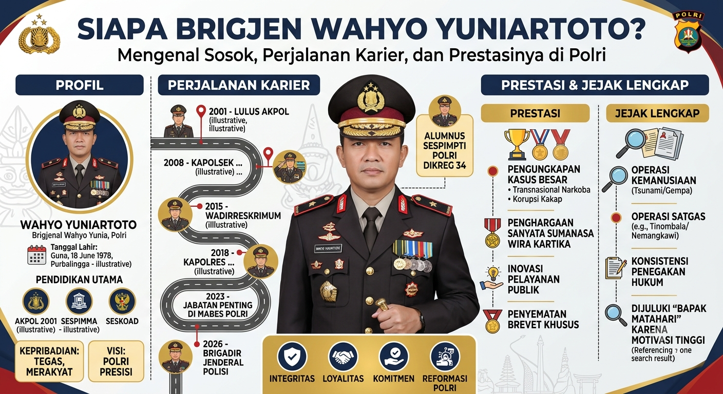 Siapa Brigjen Wahyo Yuniartoto? Mengenal Sosok, Perjalanan Karier, dan Prestasinya di Polri