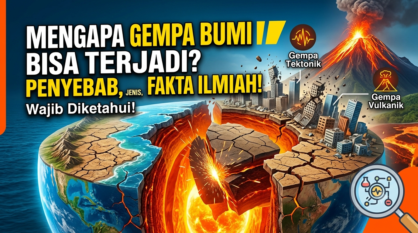 Mengapa Gempa Bumi Bisa Terjadi? Ini Penyebab, Jenis, dan Fakta Ilmiah yang Wajib Diketahui