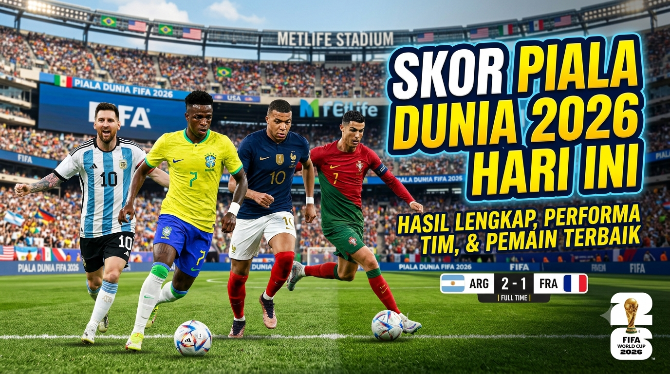 Skor Piala Dunia 2026 Hari Ini: Hasil Lengkap, Performa Tim, dan Pemain Terbaik