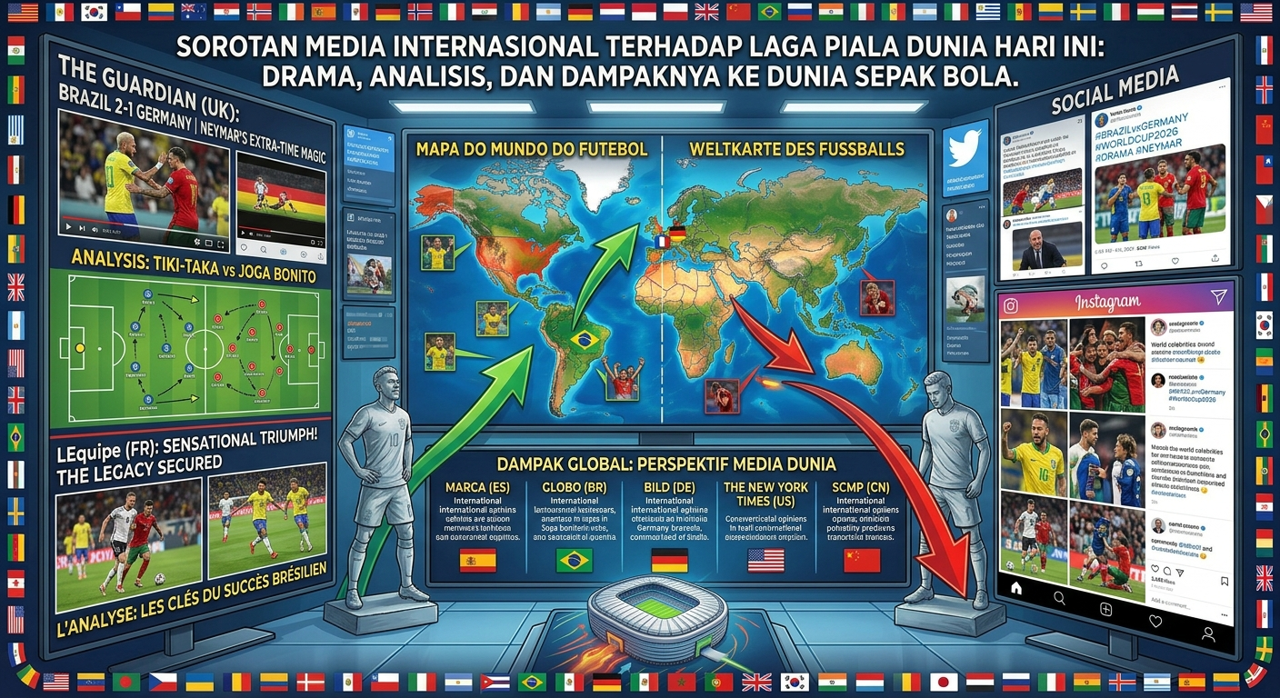 Sorotan Media Internasional terhadap Laga Piala Dunia Hari Ini: Drama, Analisis, dan Dampaknya ke Dunia Sepak Bola