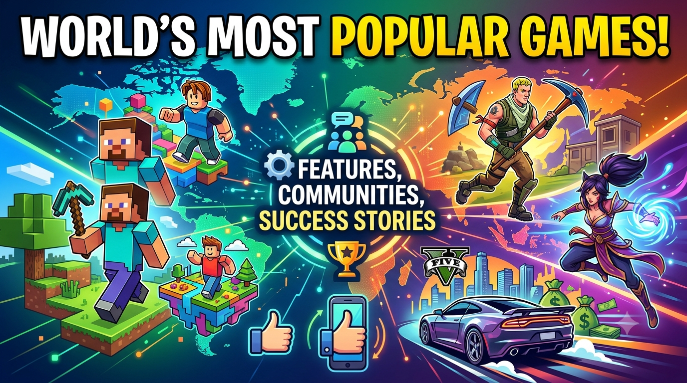Why These Are the Most Popular Games in the World: Features, Communities, and Success Stories