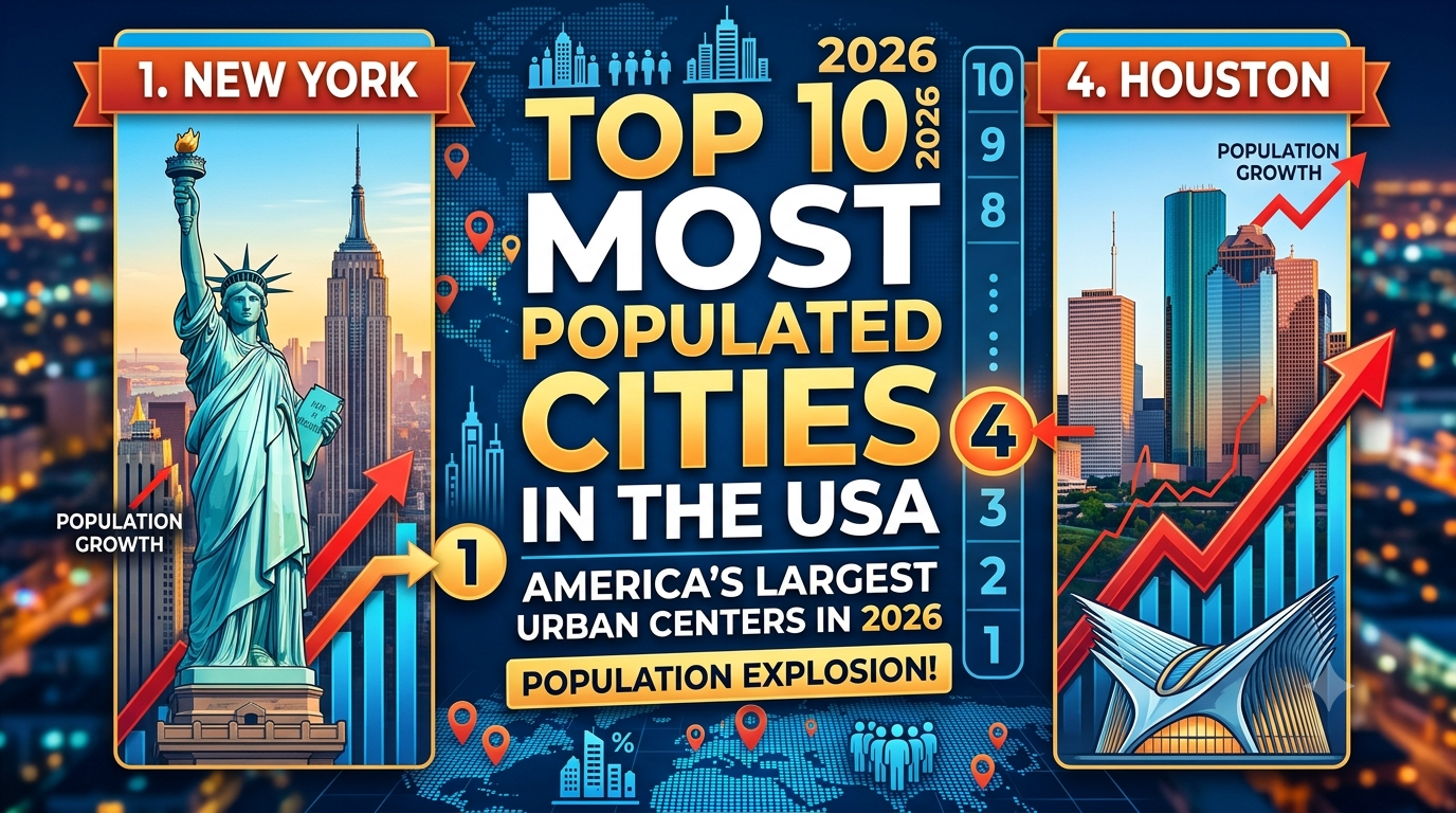 Top 10 Most Populated Cities in the USA: America's Largest Urban Centers in 2026