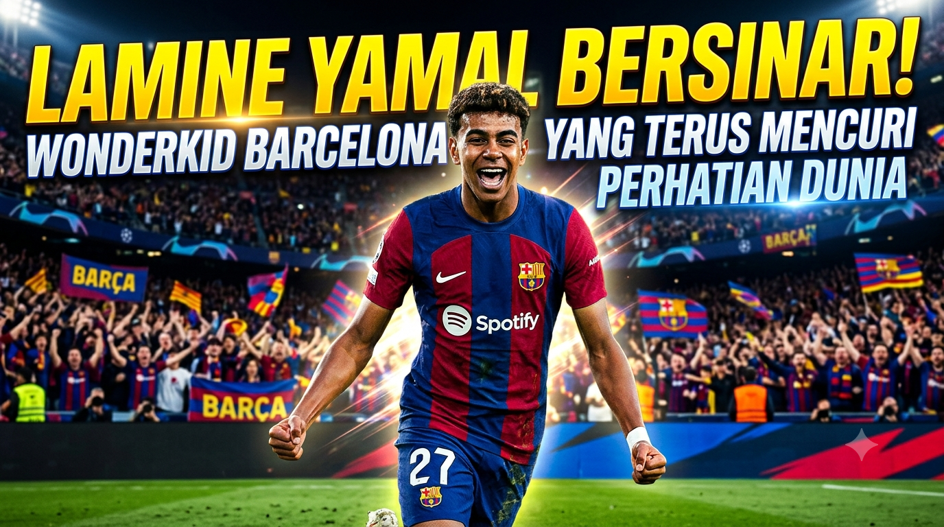 Lamine Yamal Bersinar, Wonderkid Barcelona yang Terus Mencuri Perhatian Dunia