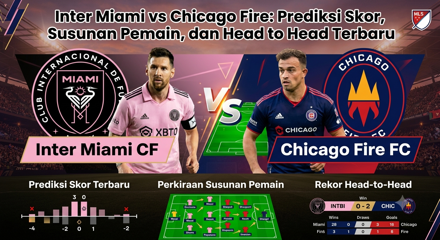 Inter Miami vs Chicago Fire: Prediksi Skor, Susunan Pemain, dan Head to Head Terbaru