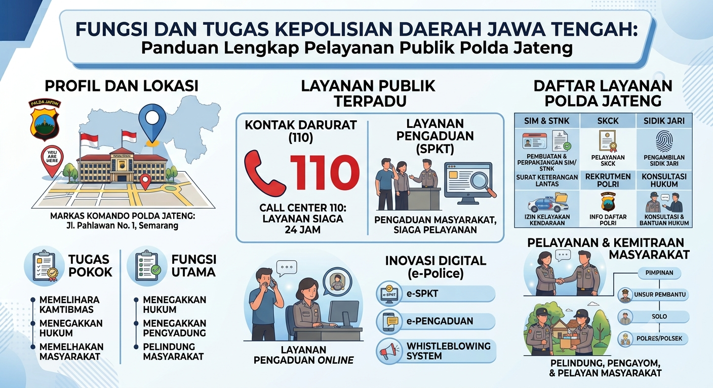 Fungsi dan Tugas Kepolisian Daerah Jawa Tengah: Panduan Lengkap Pelayanan Publik Polda Jateng