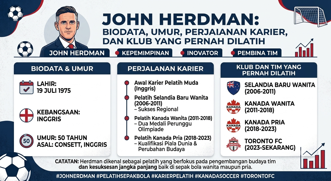 John Herdman: Biodata, Umur, Perjalanan Karier, dan Klub yang Pernah Dilatih