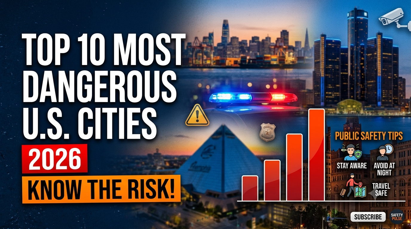Top 10 Most Dangerous U.S. Cities to Know in 2026: Crime Trends, Risk Factors, and Public Safety Tips