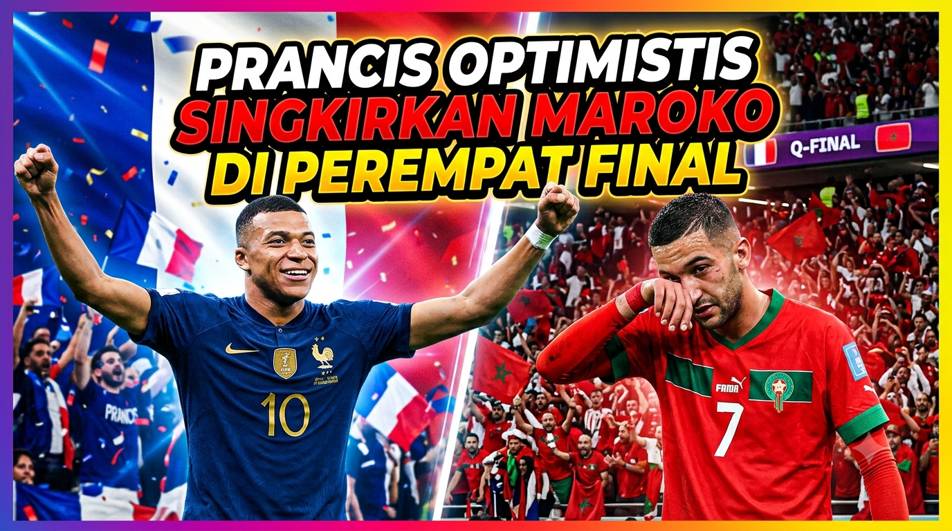 Prancis Optimistis Singkirkan Maroko di Perempat Final
