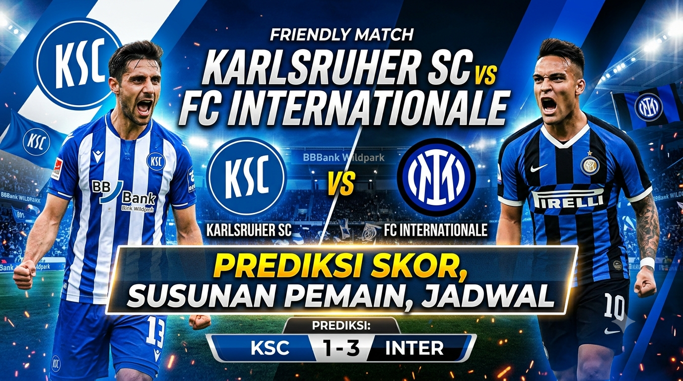 Karlsruher vs Inter: Prediksi Skor, Susunan Pemain, dan Jadwal Pertandingan
