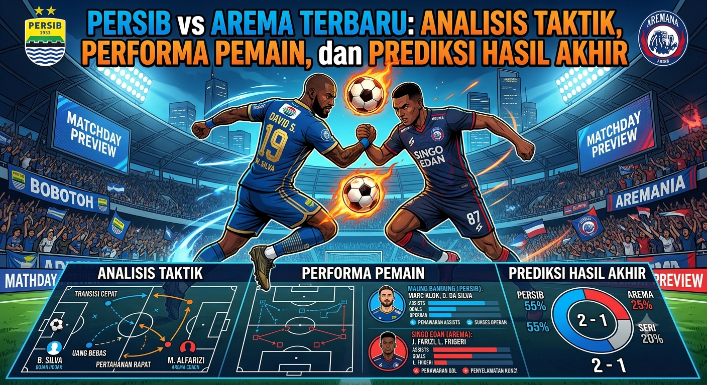 Persib vs Arema Terbaru: Analisis Taktik, Performa Pemain, dan Prediksi Hasil Akhir
