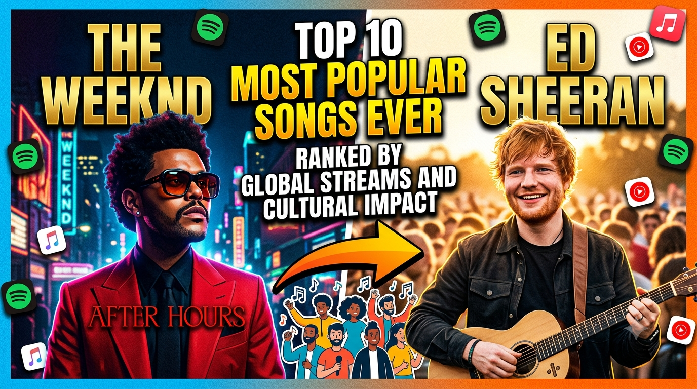 Top 10 Most Popular Songs Ever Ranked by Global Streams and Cultural Impact