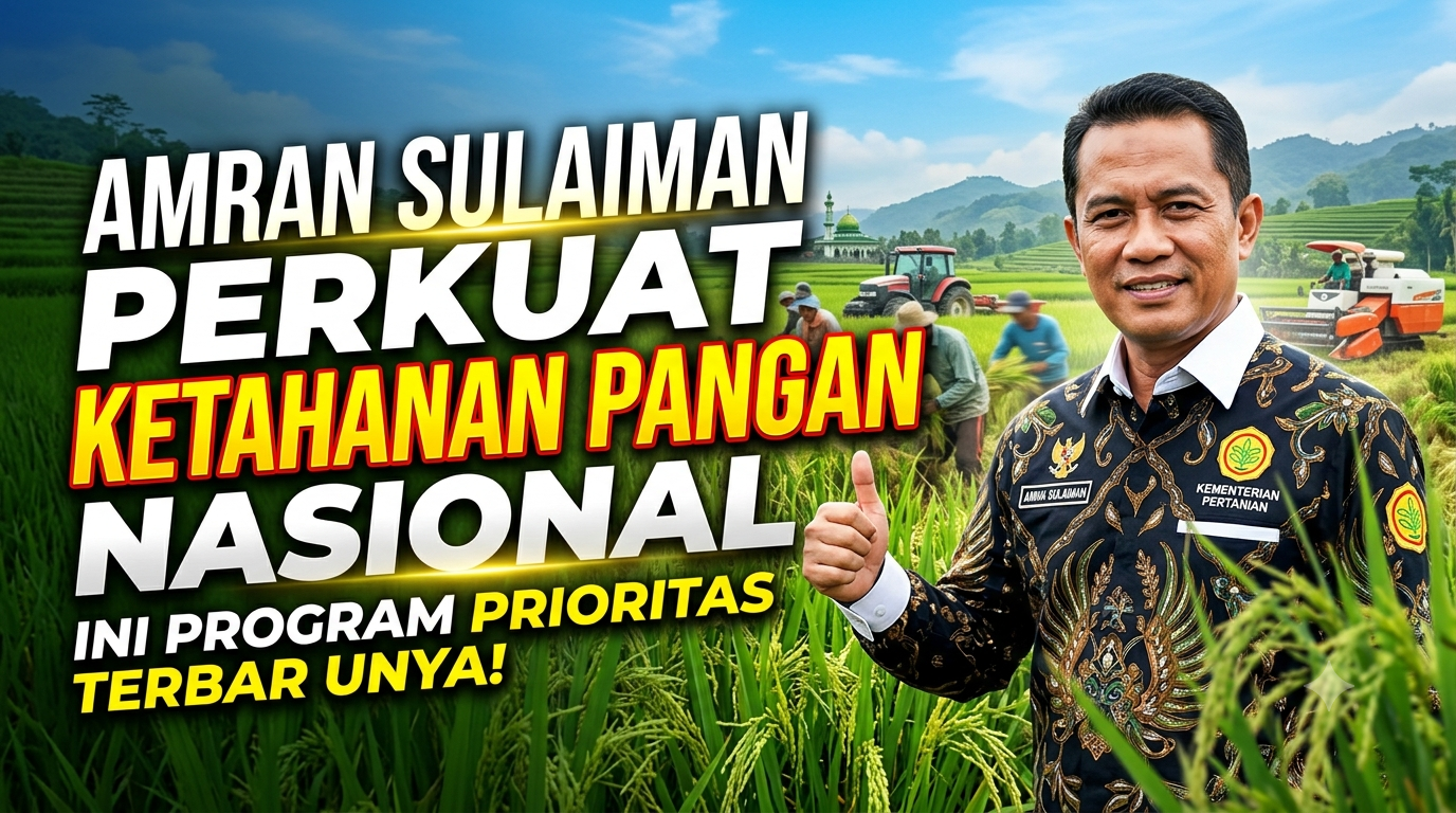 Amran Sulaiman Perkuat Ketahanan Pangan Nasional, Ini Program Prioritas Terbarunya
