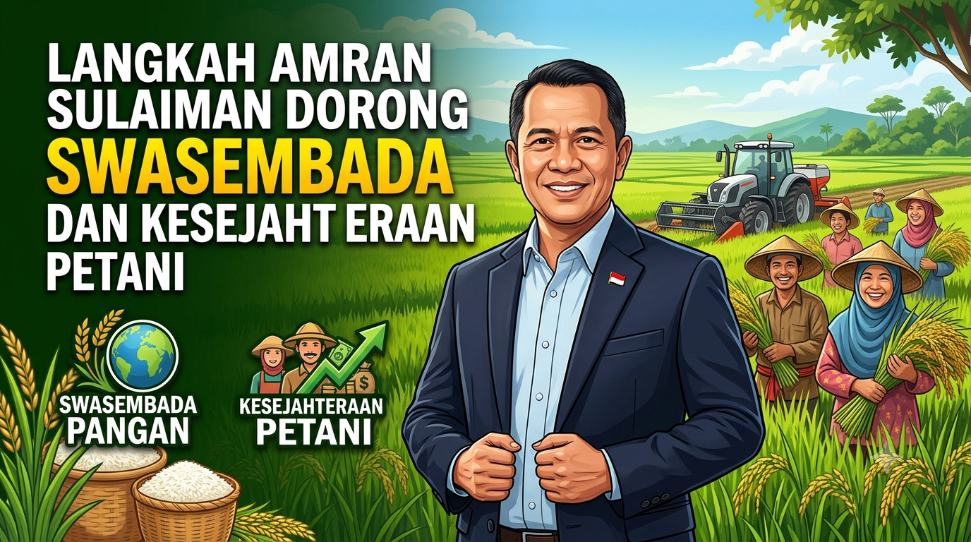 Langkah Amran Sulaiman Dorong Swasembada Pangan dan Kesejahteraan Petani