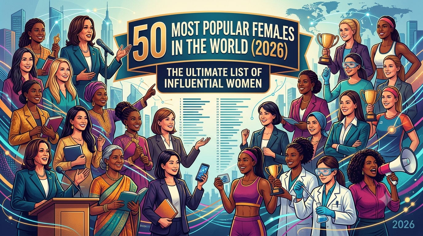 50 Most Popular Females in the World (2026): The Ultimate List of Influential Women