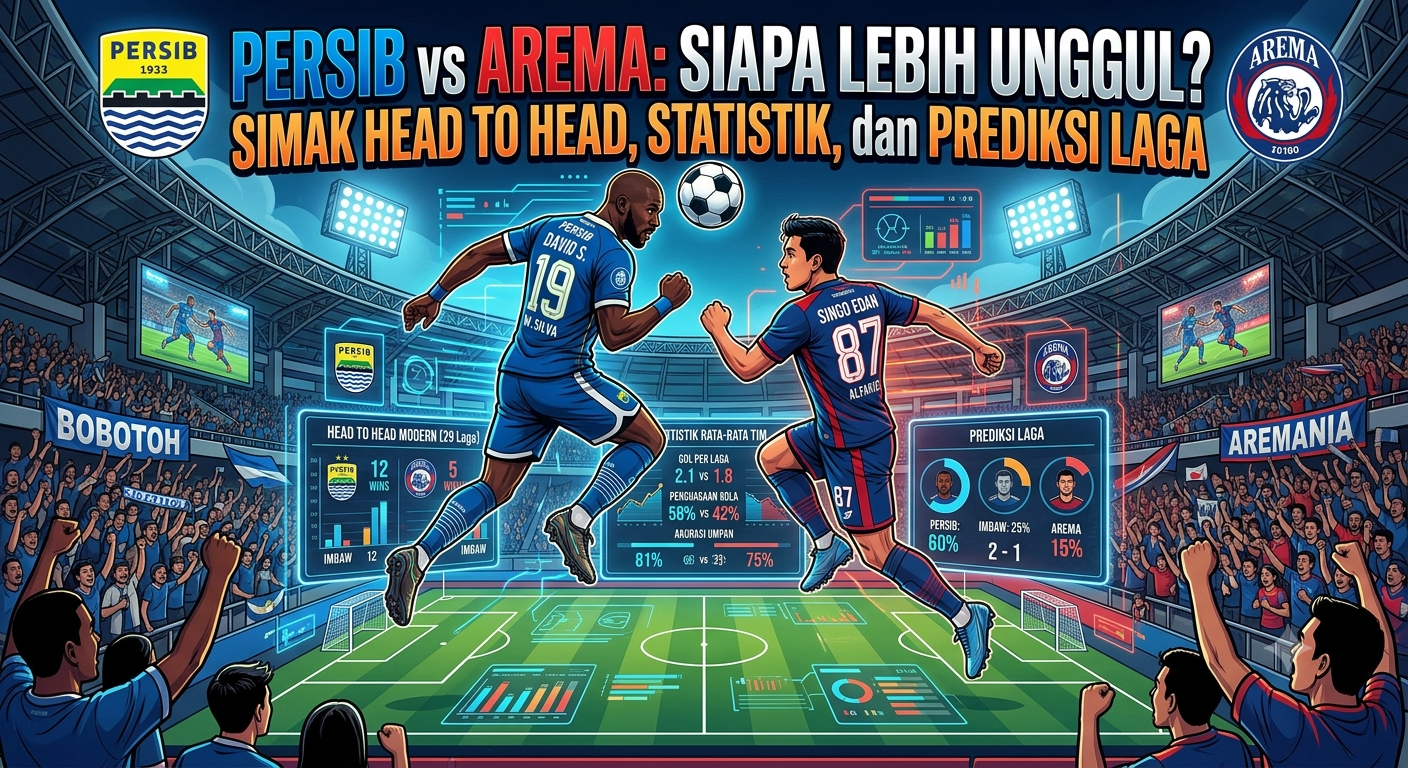 Persib vs Arema: Siapa Lebih Unggul? Simak Head to Head, Statistik, dan Prediksi Laga
