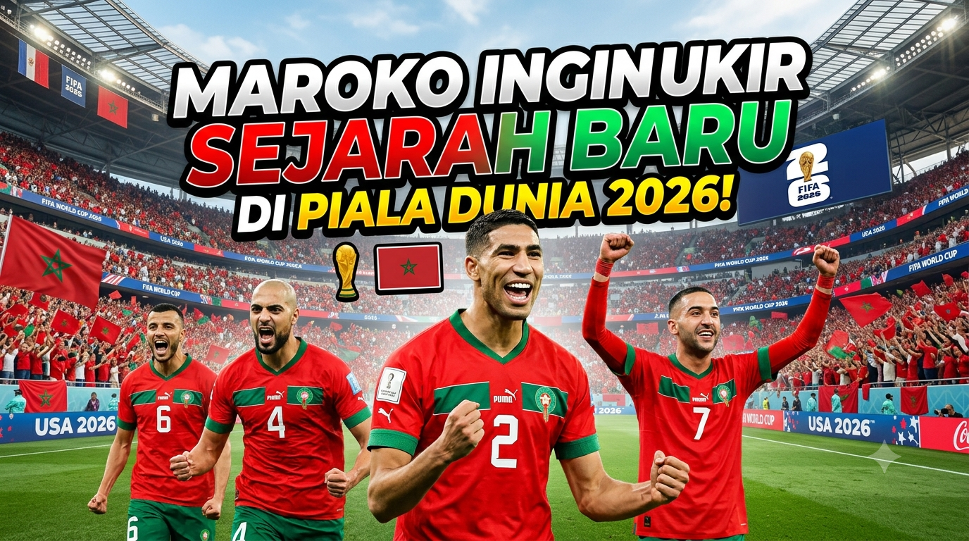 Maroko Ingin Ukir Sejarah Baru di Piala Dunia 2026