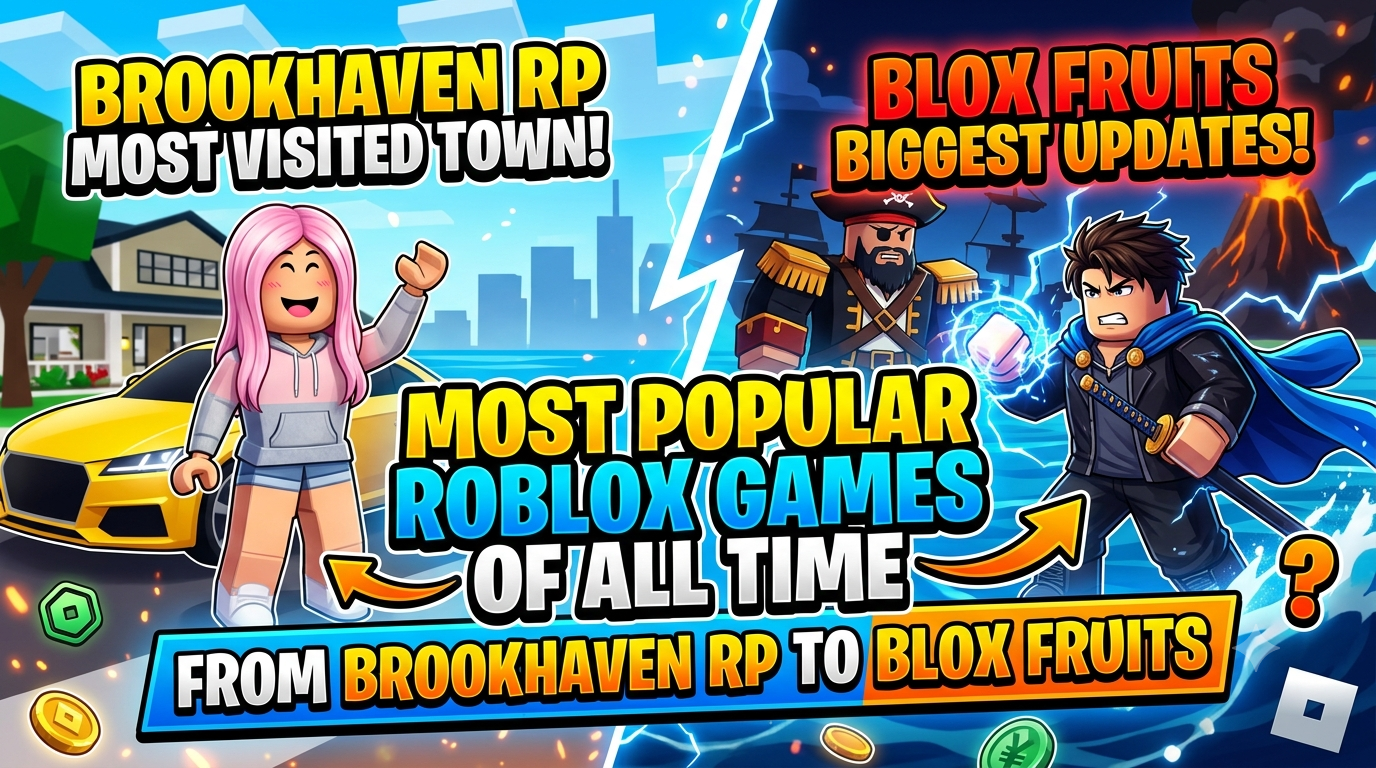 Most Popular Roblox Games of All Time: From Brookhaven RP to Blox Fruits