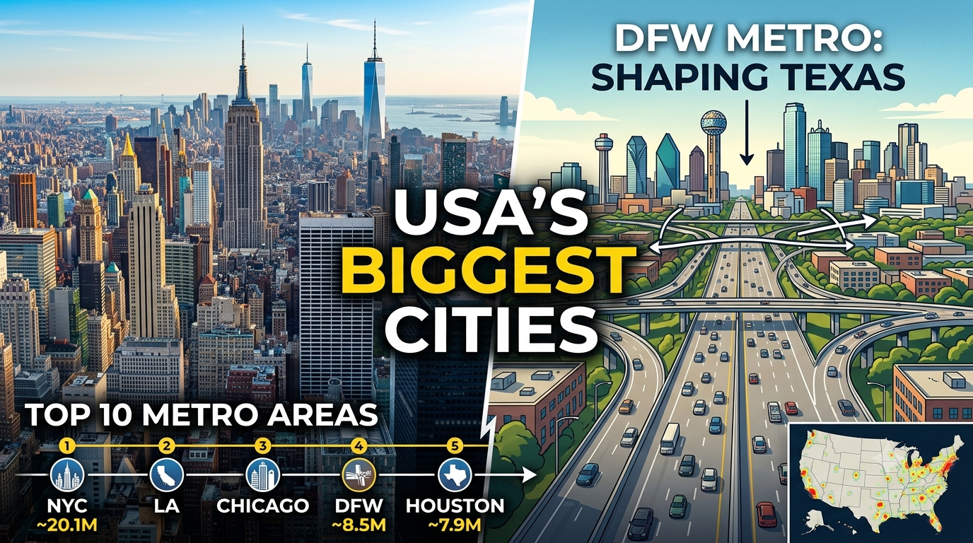 Most Populated Places in the USA: Discover the Largest Cities and Metropolitan Areas