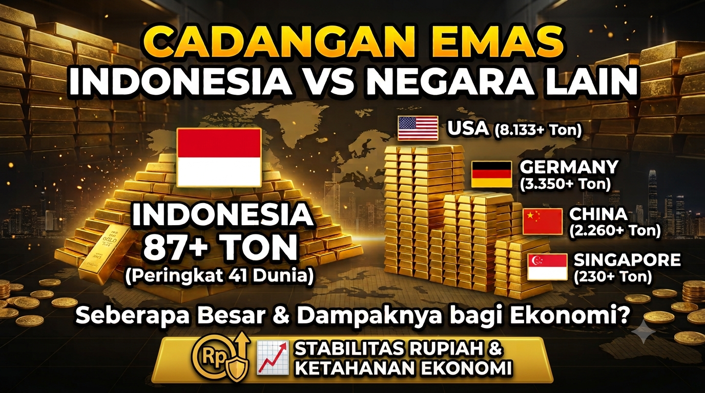 Cadangan Emas Indonesia vs Negara Lain: Seberapa Besar dan Apa Dampaknya bagi Ekonomi?