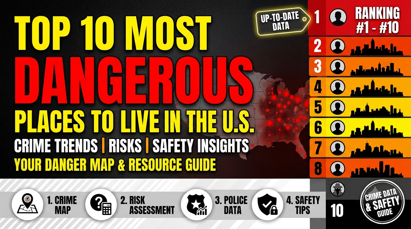 Top 10 Most Dangerous Places to Live in the U.S.: Crime Trends, Risks, and Safety Insights