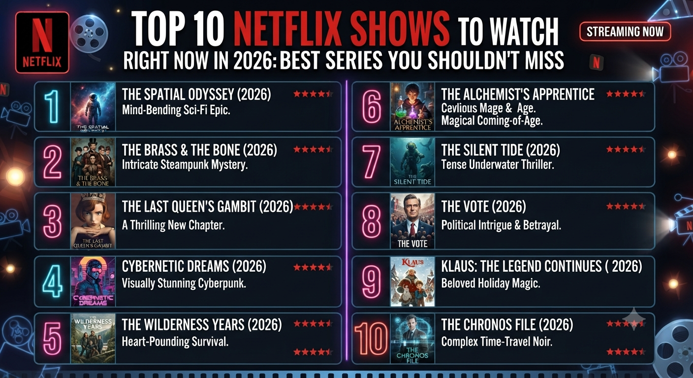 Top 10 Netflix Shows to Watch Right Now in 2026: Best Series You Shouldn't Miss