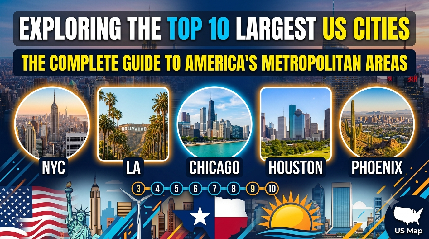 Exploring the Top 10 Largest Cities in the US: A Complete Guide to America’s Biggest Metropolitan Areas