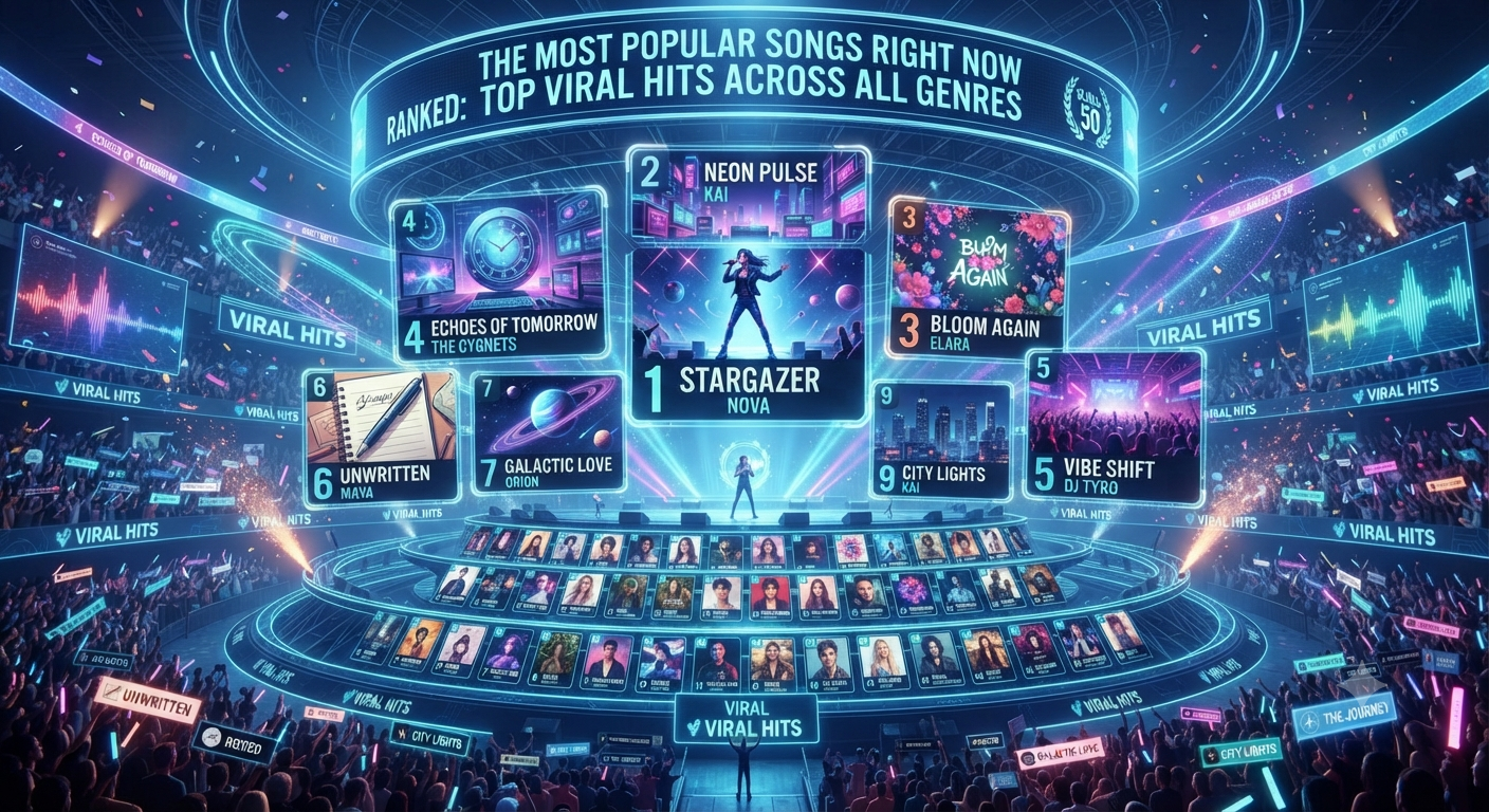 The Most Popular Songs Right Now Ranked: Top Viral Hits Across All Genres