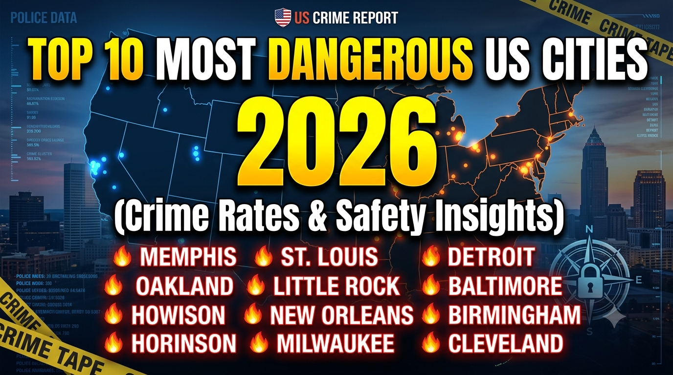 The Top 10 Most Dangerous Cities in the US (2026): Crime Rates, Rankings, and Safety Insights