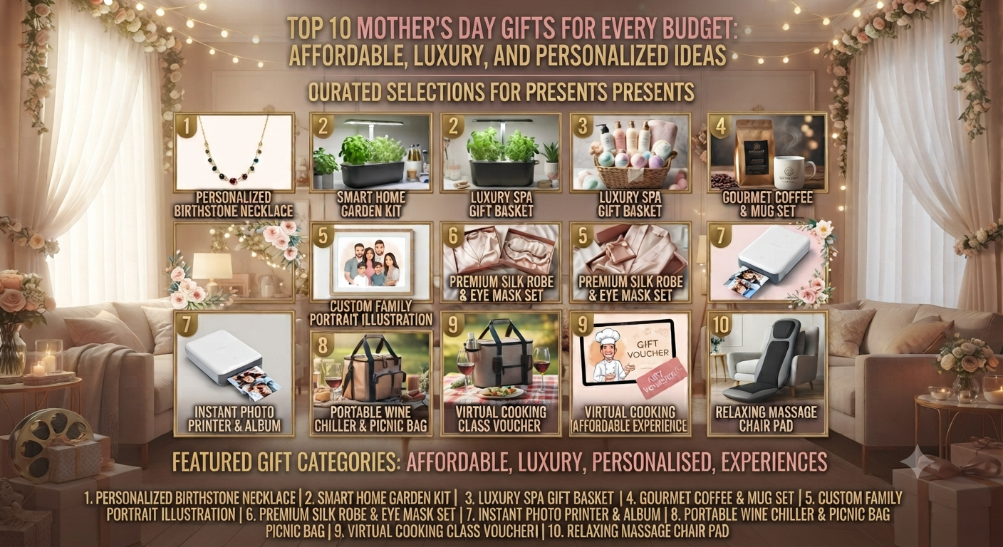 Top 10 Mother’s Day Gifts for Every Budget: Affordable, Luxury, and Personalized Ideas