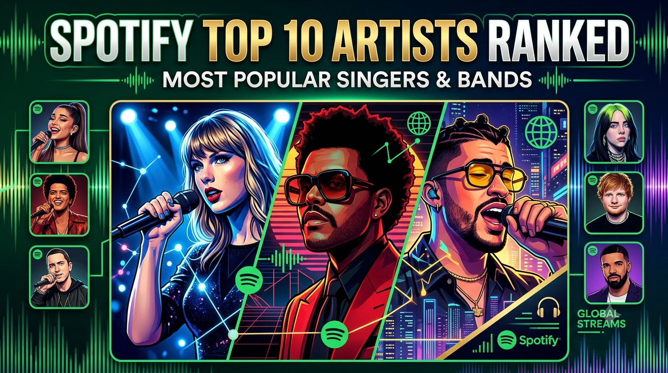 Spotify Top 10 Artists Ranked: Most Popular Singers and Bands You Need to Listen To
