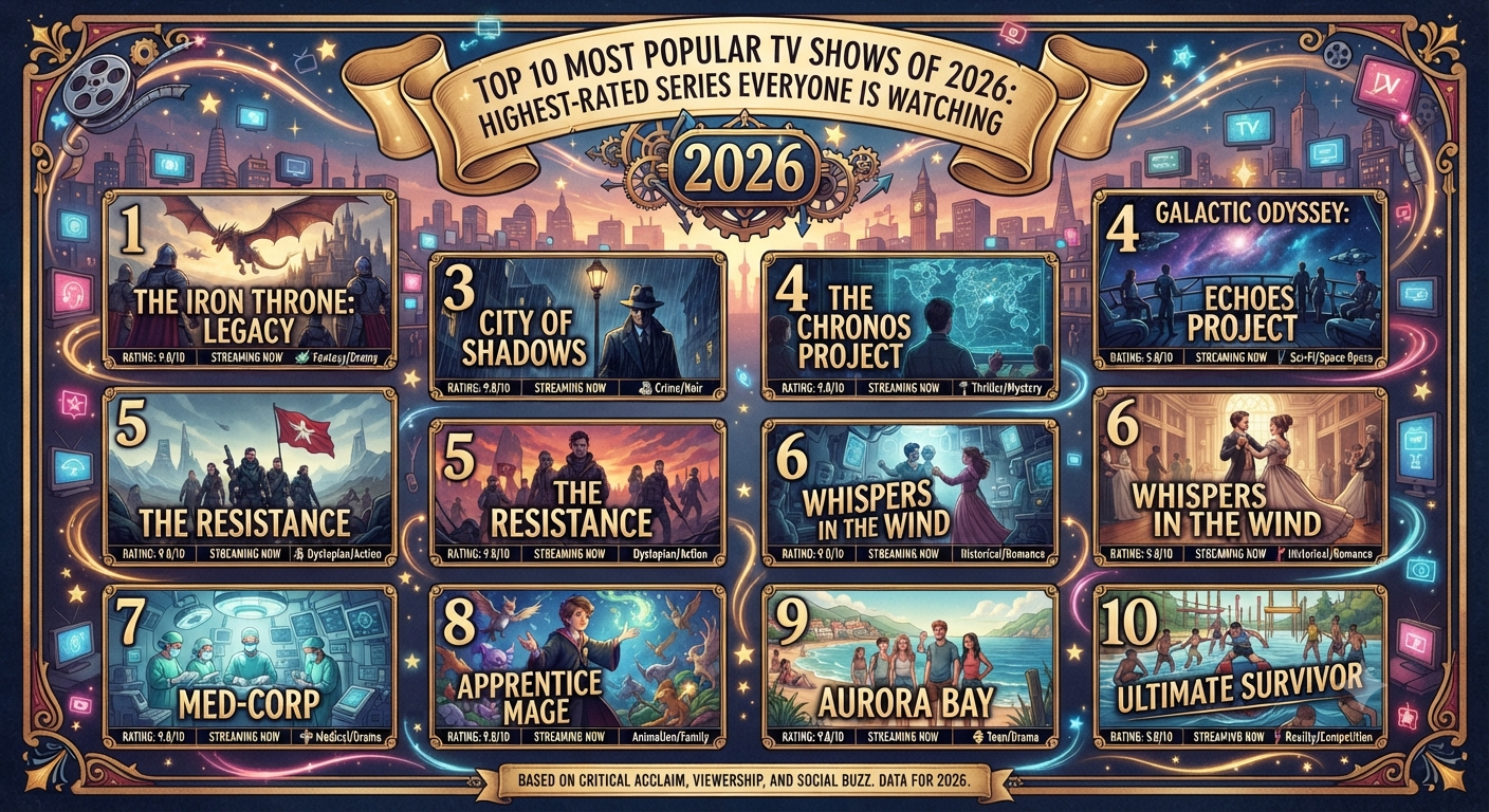 Top 10 Most Popular TV Shows of 2026: Highest-Rated Series Everyone Is Watching