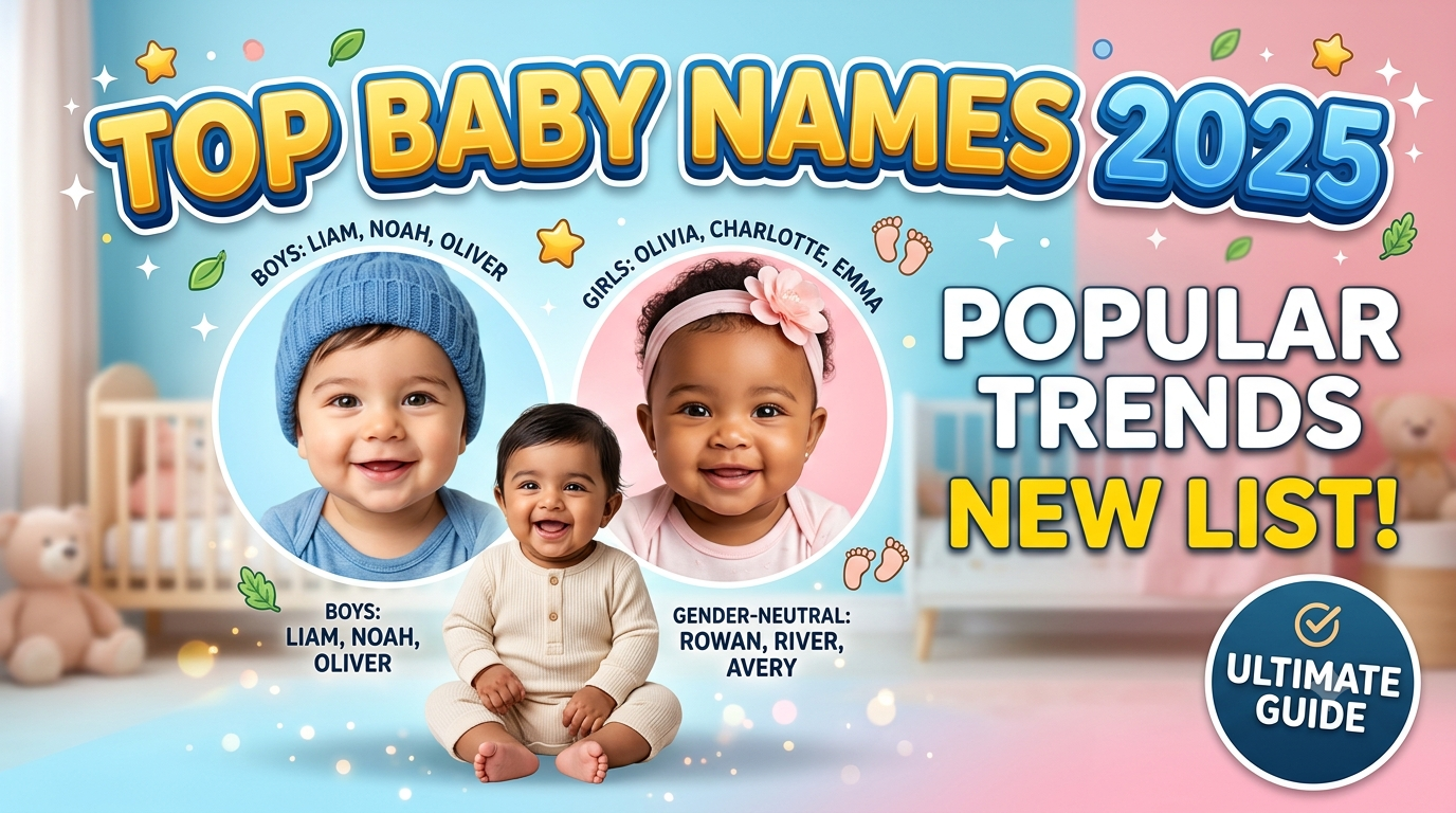 Most Popular Baby Names of 2025: Complete List, Meaning, and Latest Naming Trends
