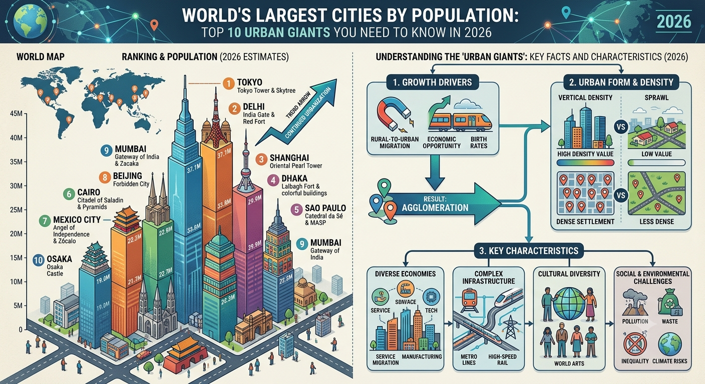 World's Largest Cities by Population: Top 10 Urban Giants You Need to Know in 2026