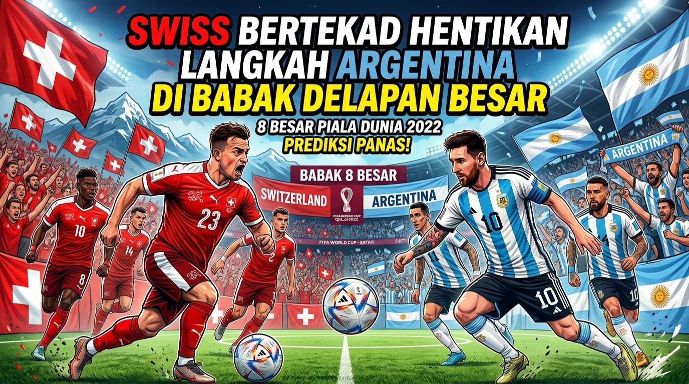 Swiss Bertekad Hentikan Langkah Argentina di Babak Delapan Besar