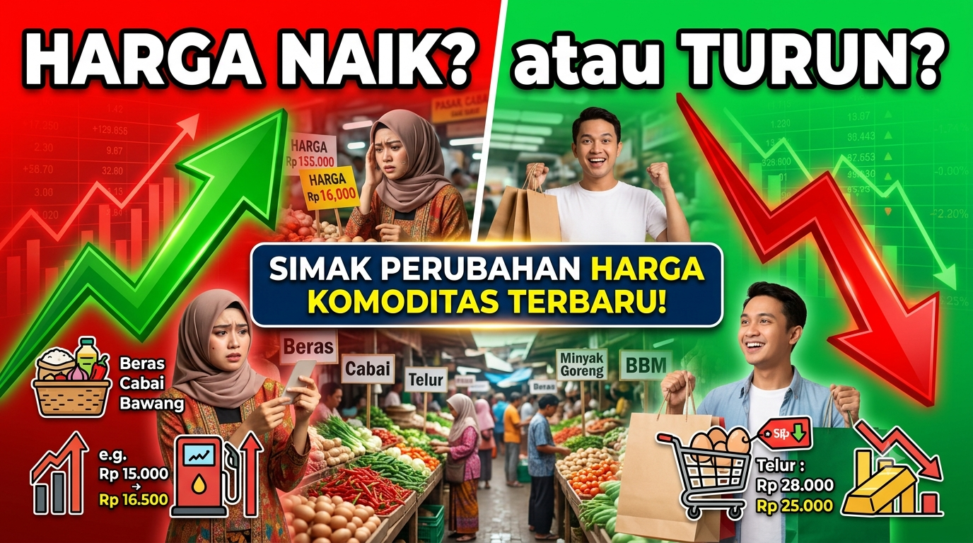Harga Naik atau Turun? Simak Perubahan Harga Komoditas Terbaru