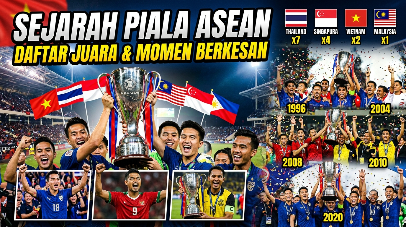 Sejarah Piala ASEAN: Daftar Juara dan Momen Paling Berkesan Sepanjang Turnamen