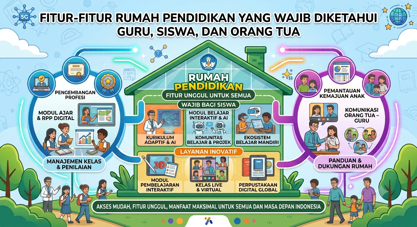 Fitur-Fitur Rumah Pendidikan yang Wajib Diketahui Guru, Siswa, dan Orang Tua