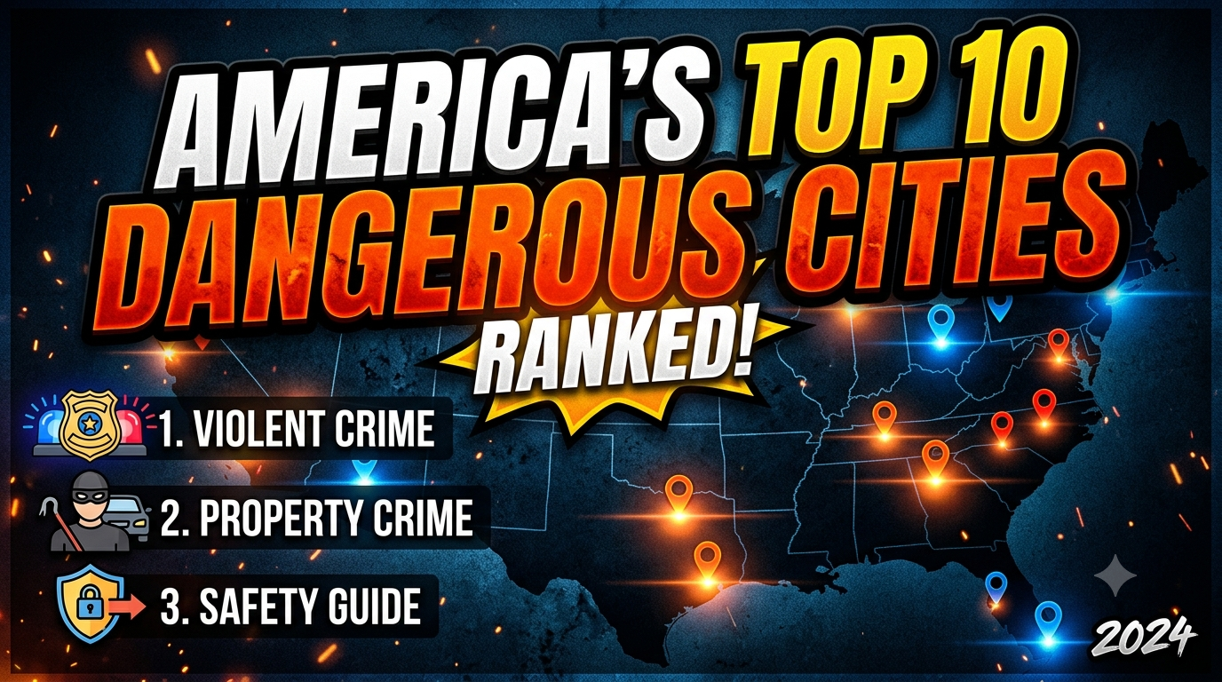 America's Top 10 Most Dangerous Cities Ranked: Violent Crime, Property Crime, and Safety Guide