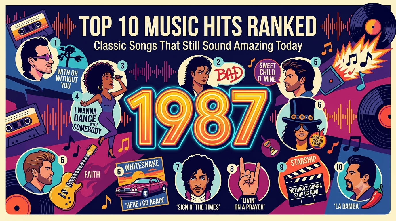 1987 Top 10 Music Hits Ranked: Classic Songs That Still Sound Amazing Today