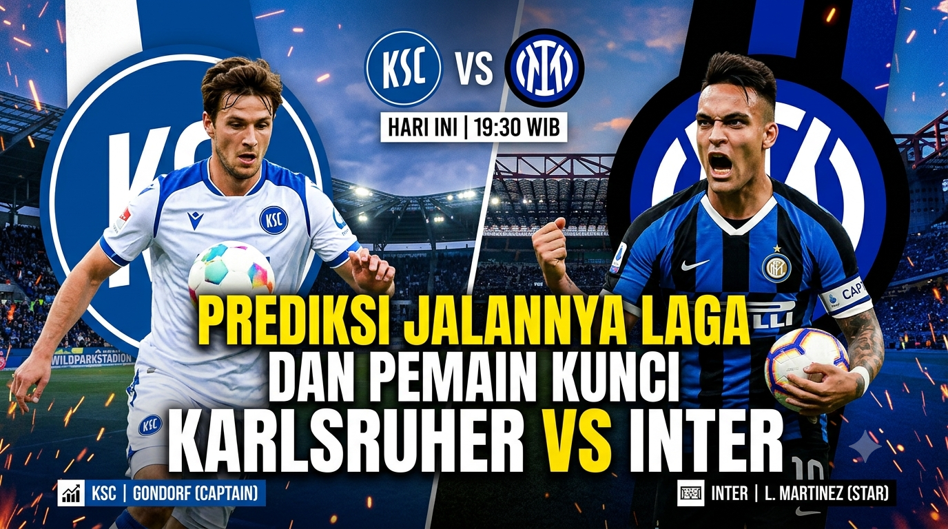 Karlsruher vs Inter Hari Ini: Prediksi Jalannya Laga dan Pemain Kunci yang Patut Dinantikan