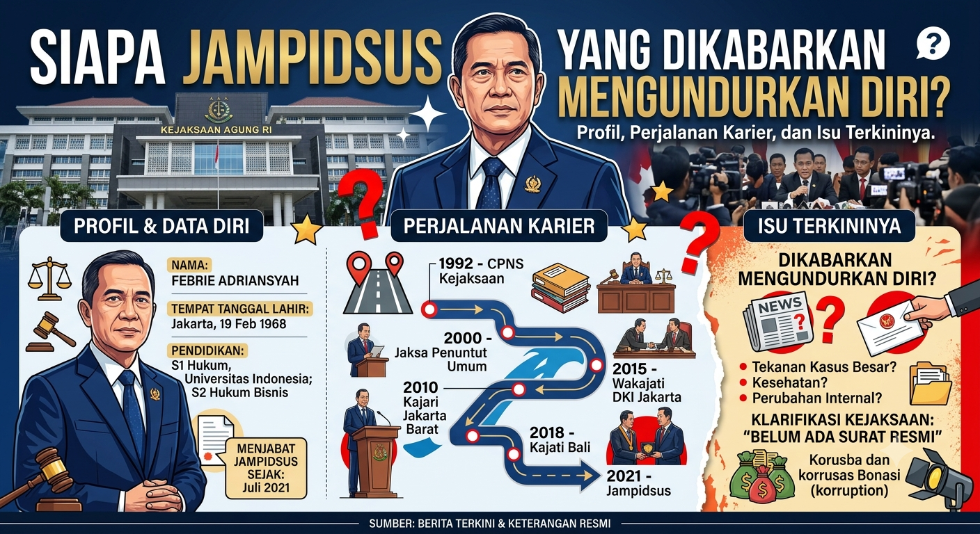 Siapa Jampidsus yang Dikabarkan Mengundurkan Diri? Profil, Perjalanan Karier, dan Isu Terkininya