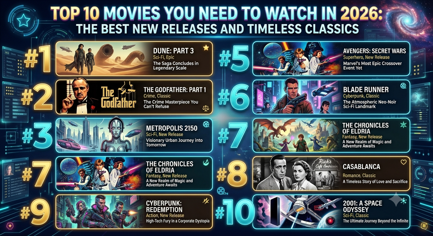 Top 10 Movies You Need to Watch in 2026: The Best New Releases and Timeless Classics