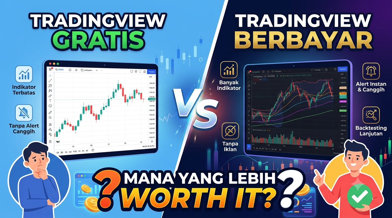 TradingView Gratis vs Berbayar: Perbandingan Fitur dan Mana yang Lebih Worth It?