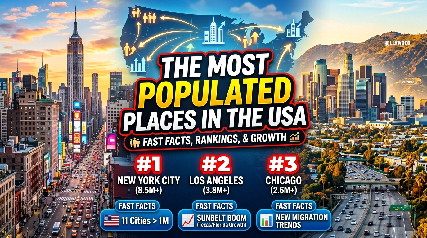The Most Populated Places in the USA: Fast Facts, Rankings, and Growth Insights