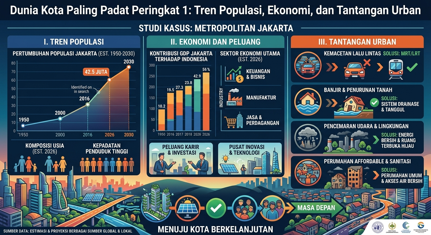 The World's Most Populated City: Population Trends, Economy, and Urban Challenges