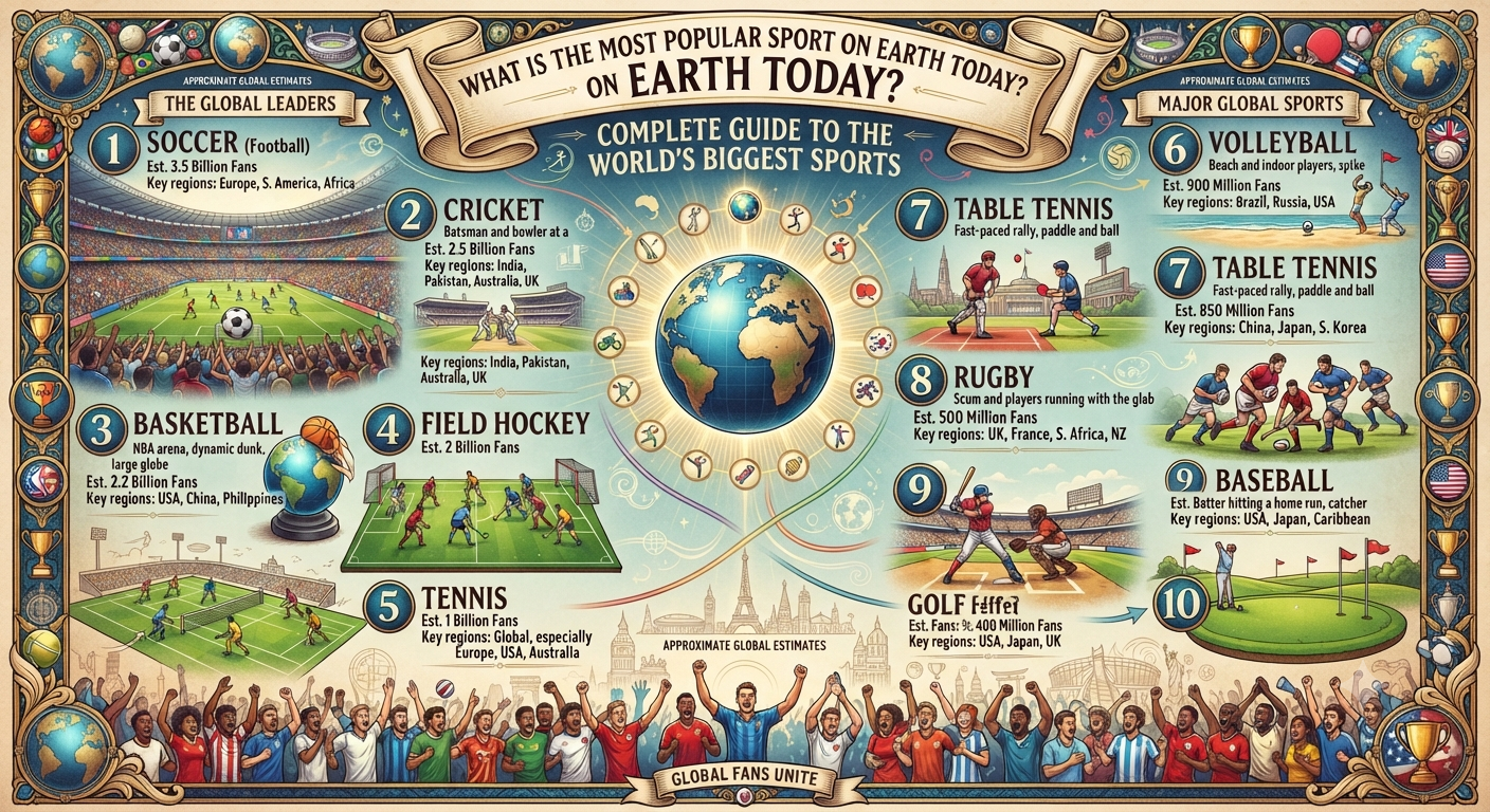 What Is the Most Popular Sport on Earth Today? Complete Guide to the World's Biggest Sports
