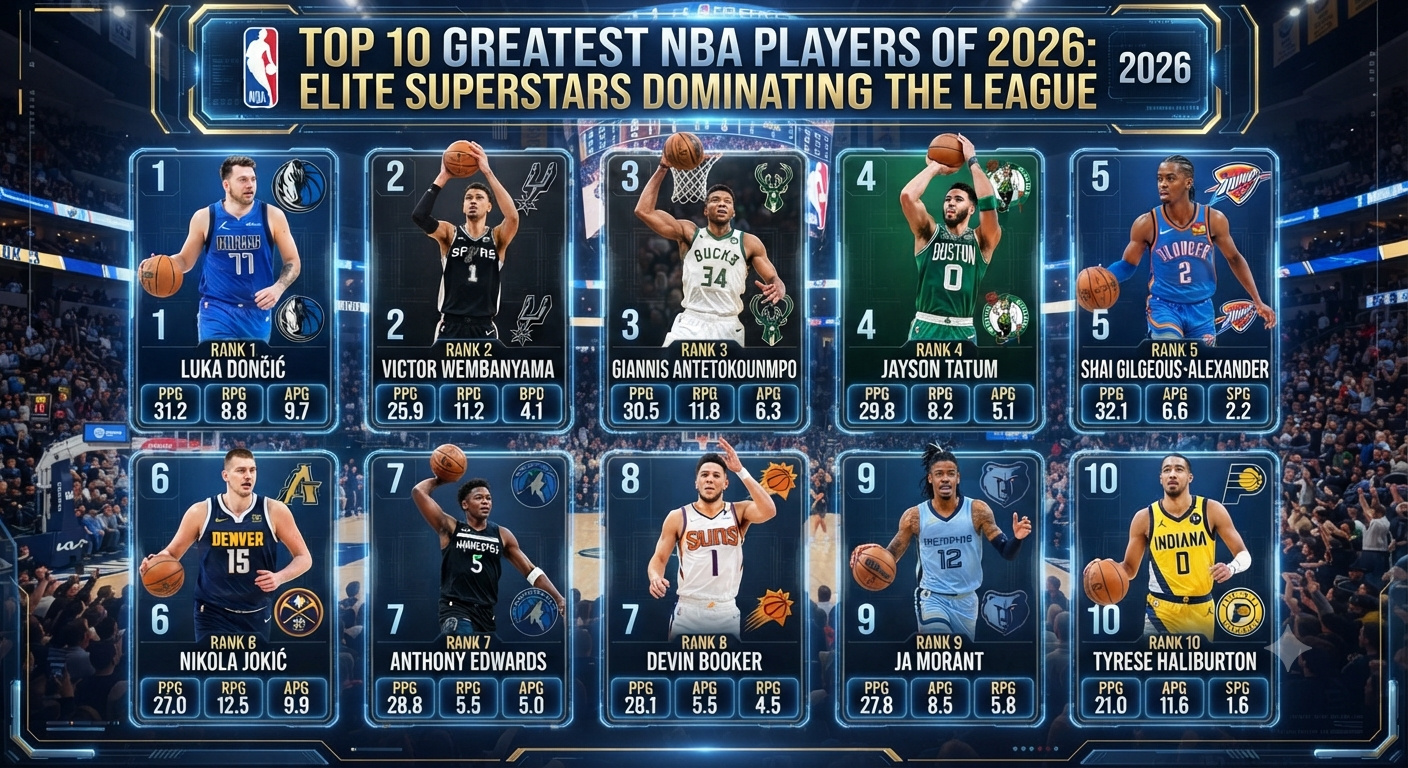 Top 10 Greatest NBA Players of 2026: Elite Superstars Dominating the League